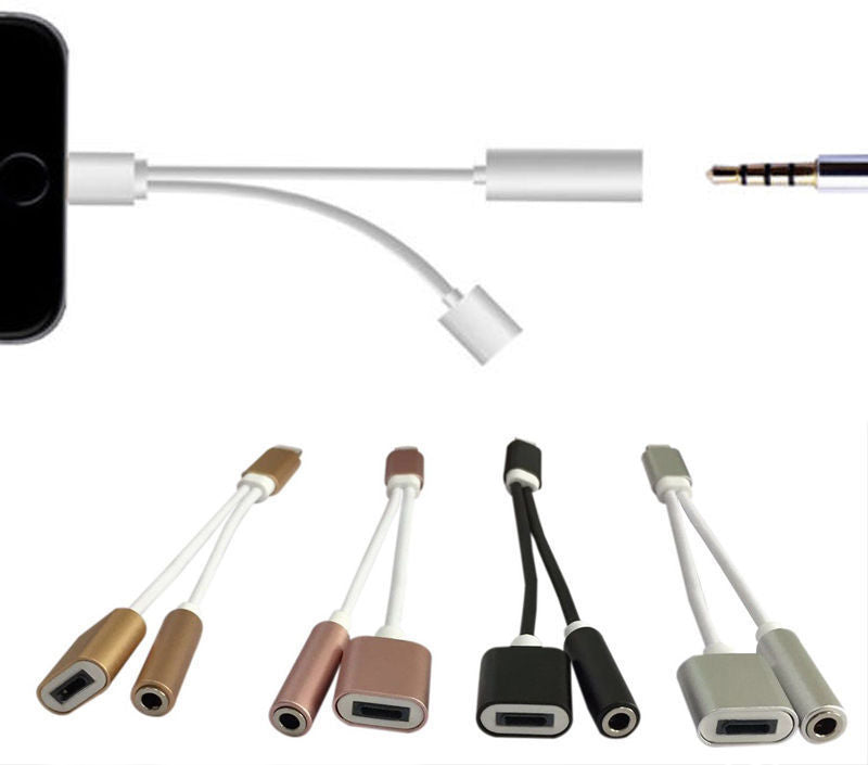 Adaptateur Lightning vers prise audio 2 en 1 et câble de chargement Adaptateur Lightning vers prise audio 2 en 1 et câble de chargement